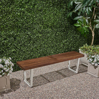 Intrinsic - Outdoor Dining Bench With Slat Top