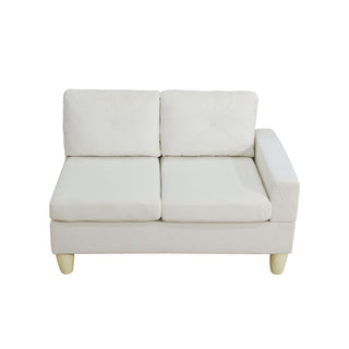Modular L - Shaped Sectional Sofa 6 Seater 4 Piece Couch With Chaise