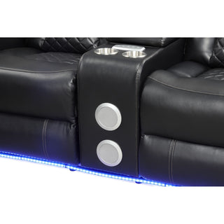 Benz - Power Recliner Set With LED Lighting And USB Charging