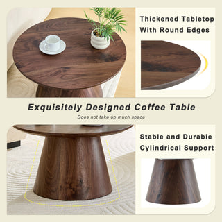 Circular Coffee Table With Adjustable Feet