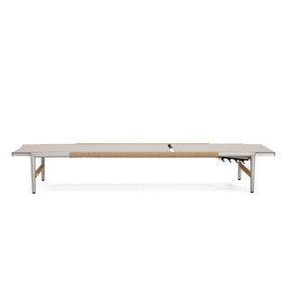 Hargrove - Outdoor Patio Aluminum Chaise Lounge (Set of 2) - Natural / Silver