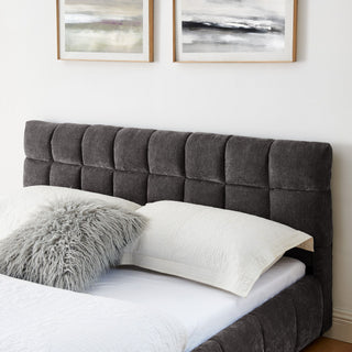 Modern Platform Bed Frame With Thick Fabric