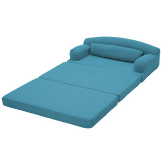 2 Seater Sofa Bed, Compact Foldable Floor Couch