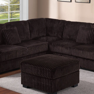 Modern Sectional Set With Cocktail Ottoman