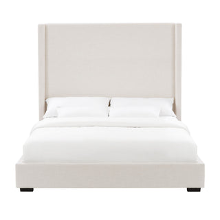 Hampton - Upholstered Platform Bed With Tall Headboard