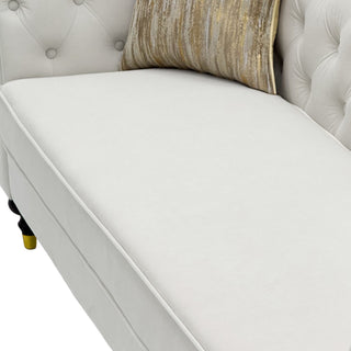 Chesterfield Sofa, 3 Seat Couch With Deep Button Tufted Back, Rolled Arms