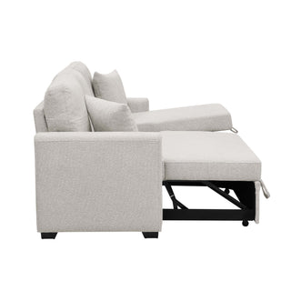 Upholstered Sectional With Pull Out Bed And Chaise Storage