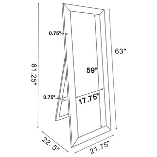 Aika - Standing Mirror - Silver