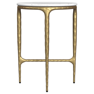 Prussia - Round Side Table - White Marble