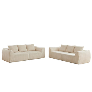 Minimalist Set With Curved Lines & Gently Sloped Backrest