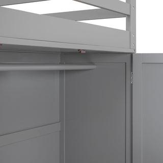 Loft Bed With Drawers, Desk, And Wardrobe