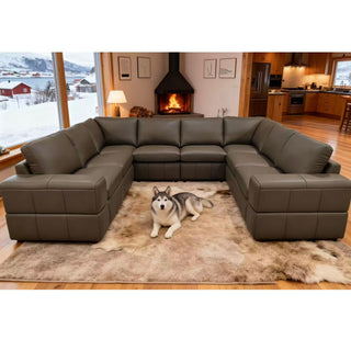 Modern Sectional Sofa With Large Square Arms