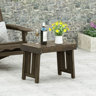Temptation - Outdoor Foldable Side Table With Slat Design