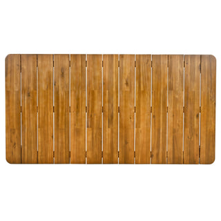 Visola - Outdoor Dining Table With Classic Slatted Top - Teak