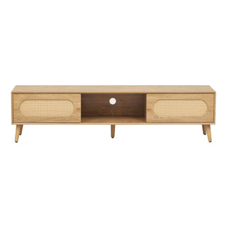 TV Stand For TVs Up To 80", Media Console, Cabinet - Natural