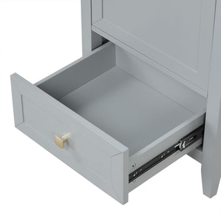 Bathroom Vanity With Sink, Soft Closing Cabinet Door, Storage Rack And Drawer