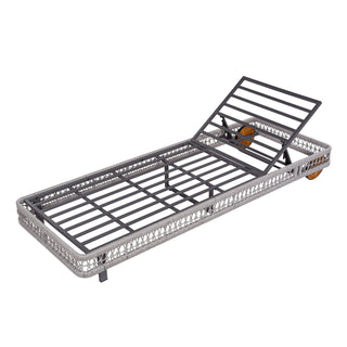 Outdoor Chaise Lounge & Wheels, 5 Position Adjustable Backrest