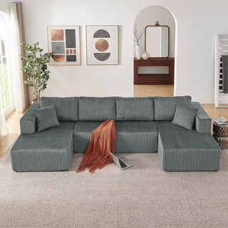 U - Shaped Modular Sectional Sofa For Living Room