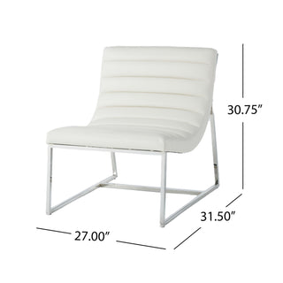 Wilmouth - Roll Occasional Chair - White
