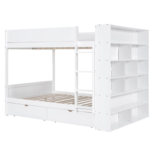 Bunk Bed With 2 Drawers And Multi Layer Cabinet