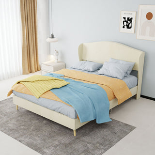 Upholstered Bed, Tufted Headboard, Comfortable Sleep