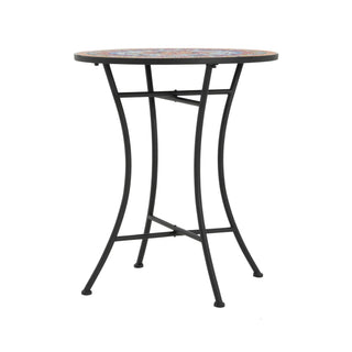 Lambert - Outdoor Chat Set - Black / Red