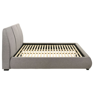 Modern Upholstered Platform Bed With Tufted Headboard
