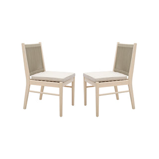 Cordoba - Dining Chair (Set of 2) Comfortable Armless Chairs - Beige