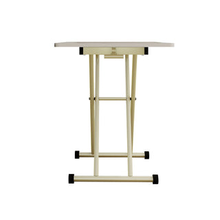 Adjustable Standing Table, Indoor & Outdoor Use, Portable With Adjustable Height - Off White / White