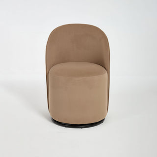 360 Degree Swivel Armless Dining Barrel Chair