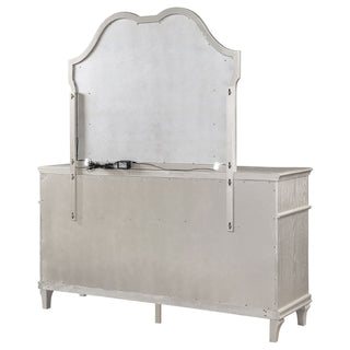 Colwood - 9 Drawer Dresser With Mirror - Silver