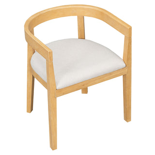 Rectangular Dining Table Set For 6 With Upholstered Barrel Back Chairs