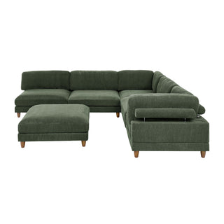 Modern Modular Sectional With Adjustable Back Support