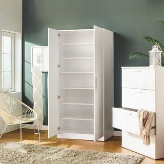 Mia - Farmhouse Shoe Cabinet With 6 Shelves