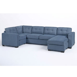 Reversible Chaise U - Sectional Couch, Living Room 3 Piece Set