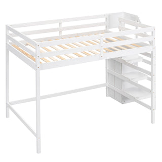 Loft Bed With Built In Storage Wardrobe And Staircase