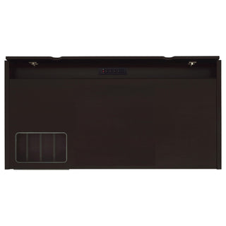 Halston - 3 Drawer Office Computer Desk With Keyboard Tray - Cappuccino