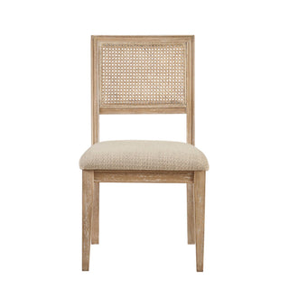 Modern Armless Dining Chair With Cane Back (Set of 2)