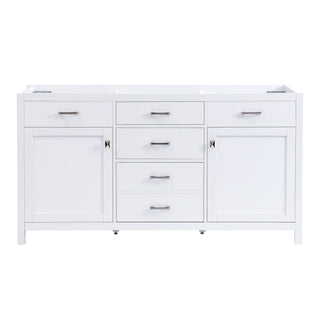 Bathroom Vanity Cabinet Only With Soft Closing Doors & Drawers, Adjustable Shelves - White