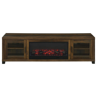 Temby - Fireplace TV Stand With Flameless Ambience - Pine Wood