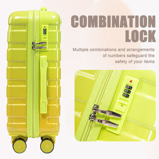 Luggage Set 14" / 20" With Combination Lock And Cosmetic Case