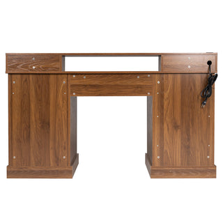 Office Desk With Charging Station & Storage Cabinet