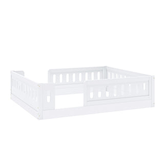 Platform Bed With Guardrail