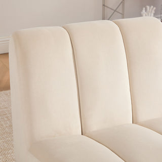 Upholstered Armless Chair For Living Room