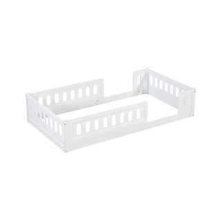 Platform Bed With Guardrail