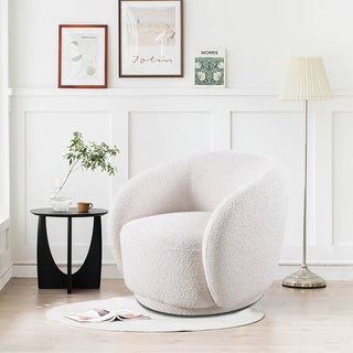 Swivel Accent Upholstered Barrel Chair