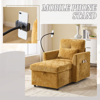 Multifunctional Recliner Sofa With Storage And Phone Bracket