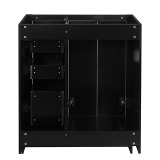 Retro Style Bathroom Vanity With 3 Drawers & Soft-Closing Doors