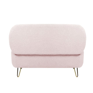 Storage Ottoman Bench For End Of Bed Legs, Modern Camel Faux Fur Entryway Bench Upholstered Padded With Storage For Living Room Bedroom