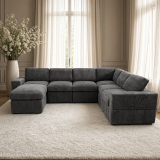 Modular Sectional Sofa, Reversible Set